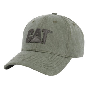 CAT Casquette – PIGMENT DYED CAT LOGO – DUSTY OLIVE TONAL