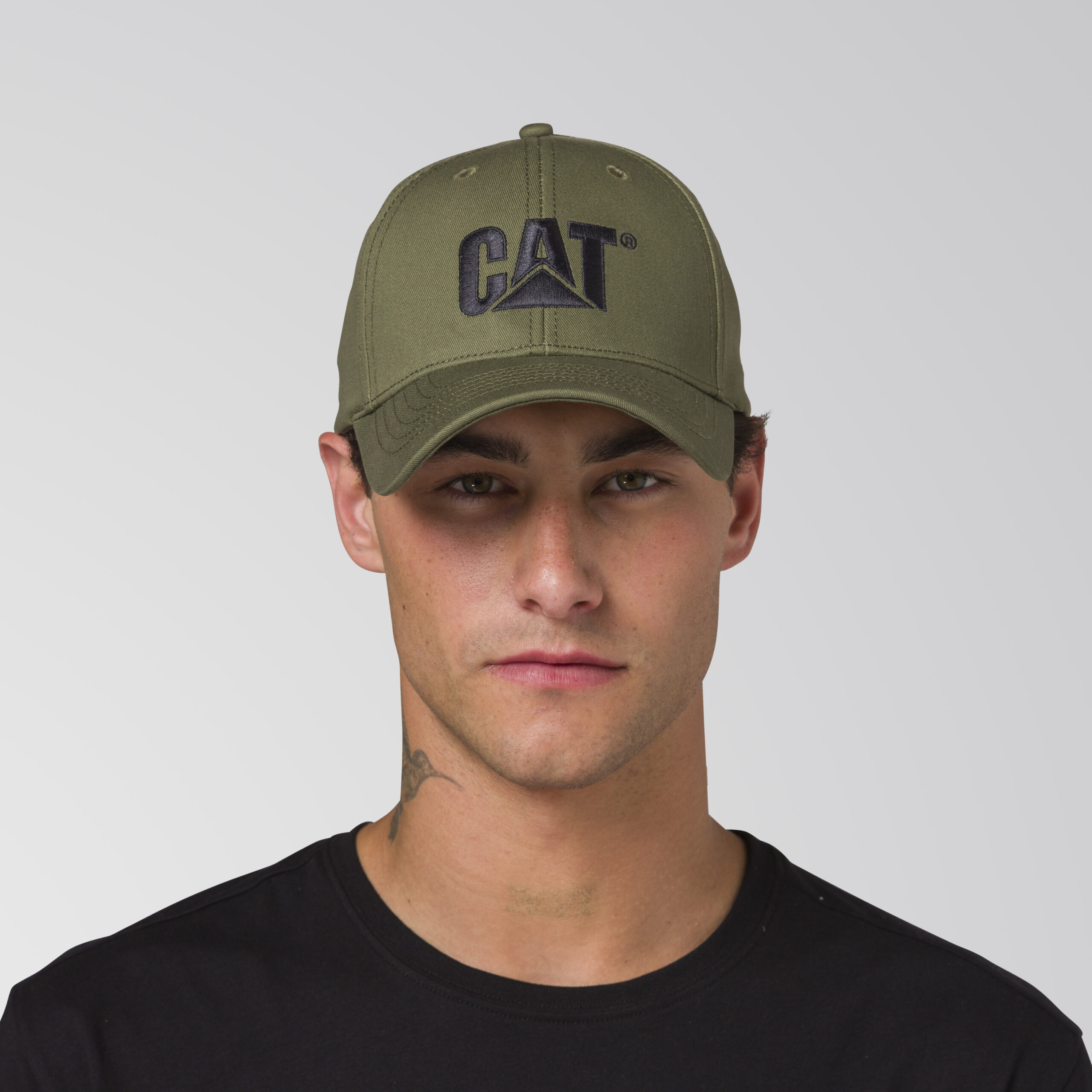 CAT Casquette – CAT LOGO HAT – OLIVE / BLACK