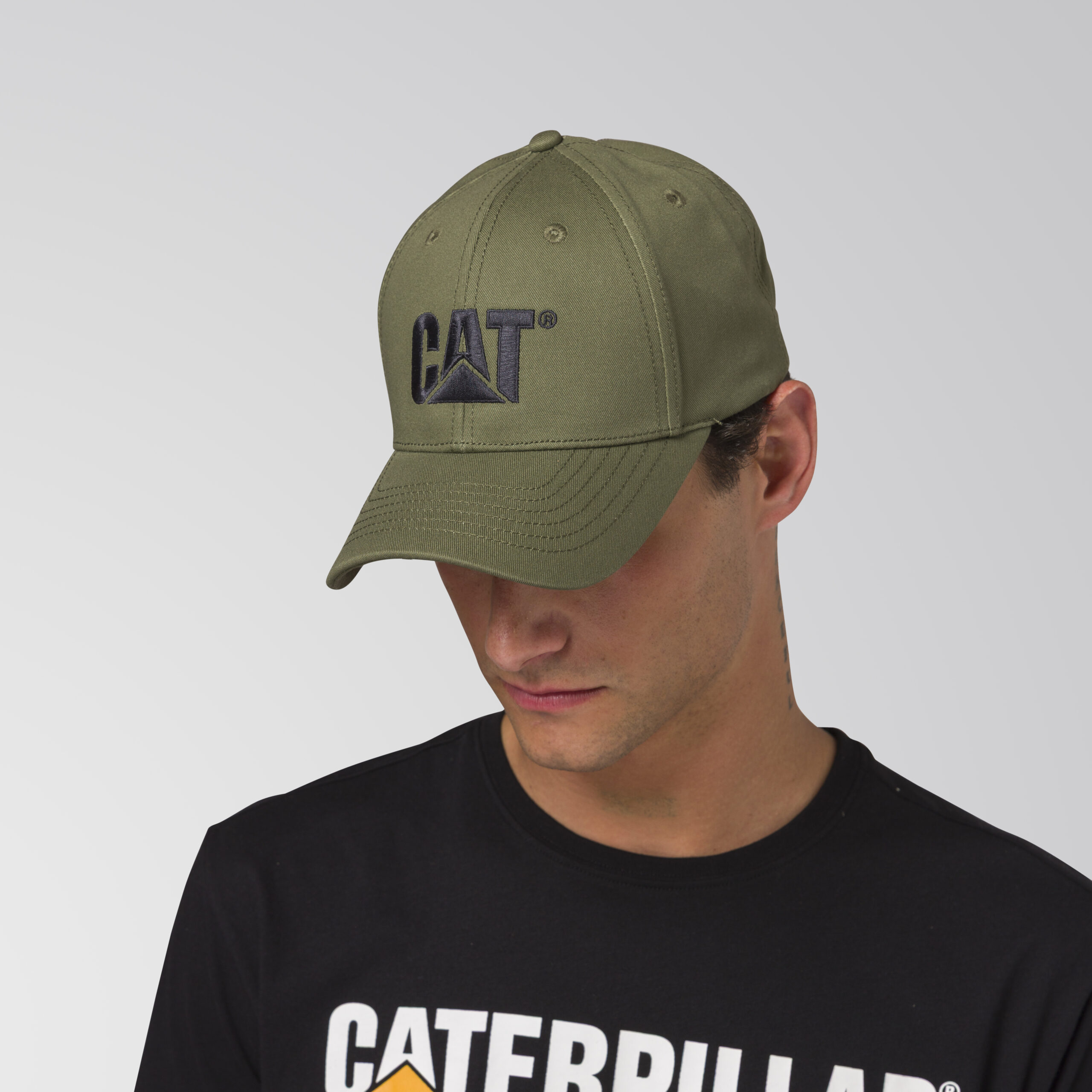 CAT Casquette – CAT LOGO HAT – OLIVE / BLACK
